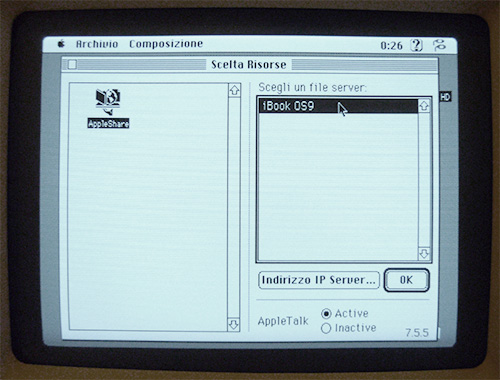 Un Macintosh SE/30 in rete