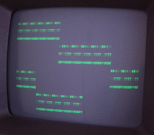 Commodore 8296-D - Difetto video