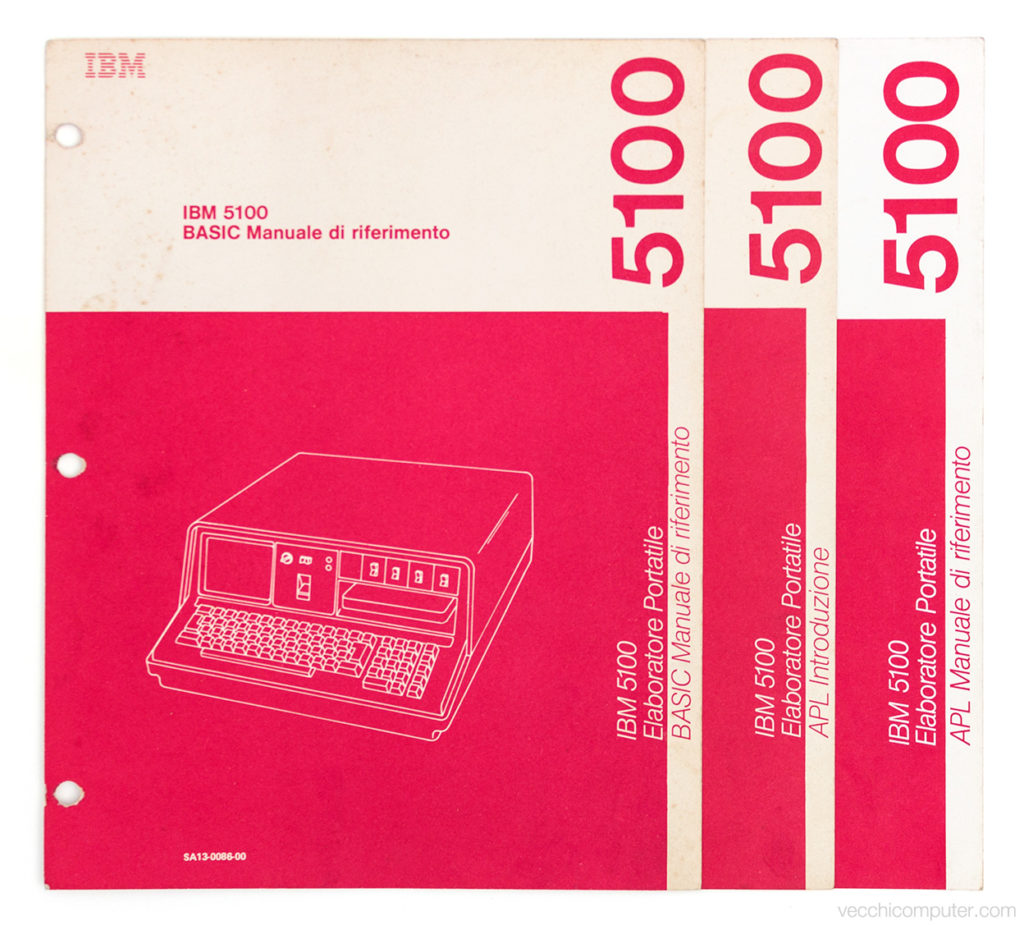 IBM 5100 - manuali in italiano