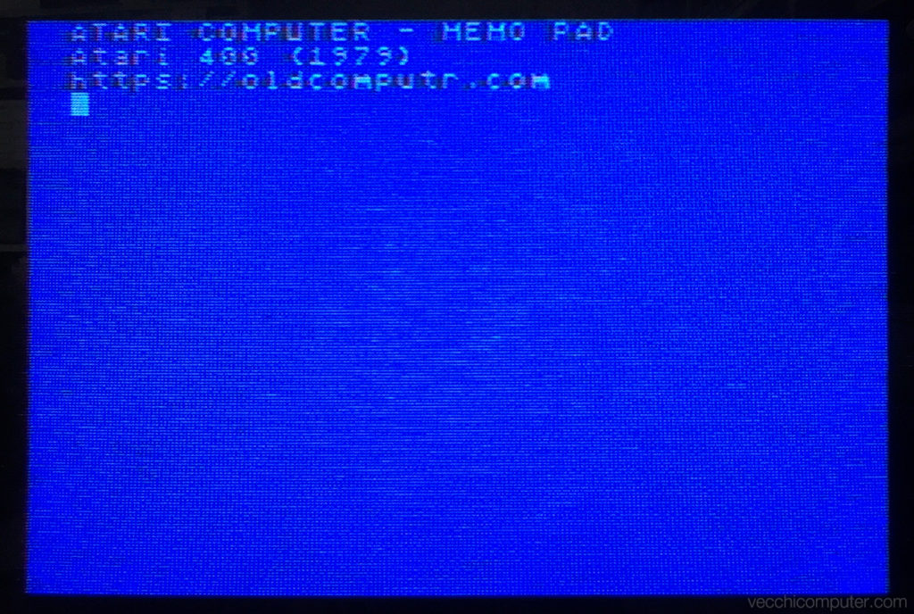 Atari 400 memo pad