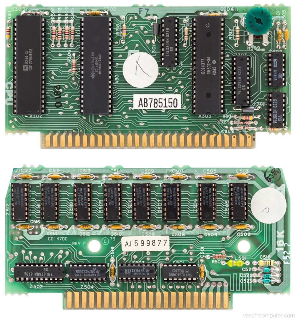 Atari 400 scheda CPU e 16KB RAM