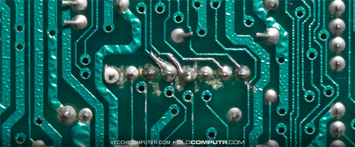 Connettore tastiera ZX Spectrum - pad riparati