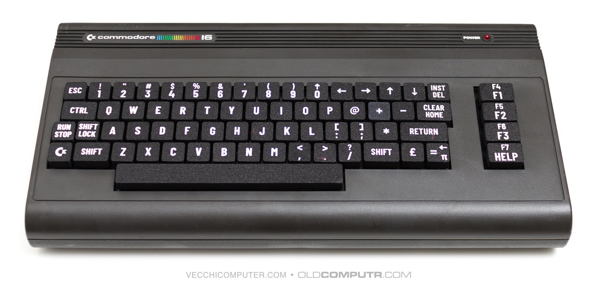 Commodore 16 - tastiera a isola