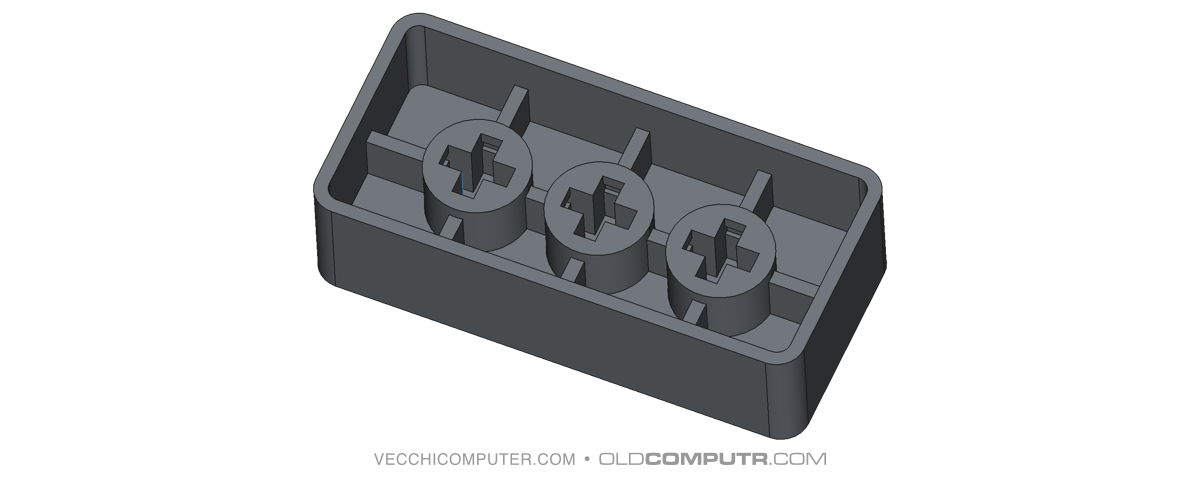 Commodore 64 - tastiera a isola - FreeCAD